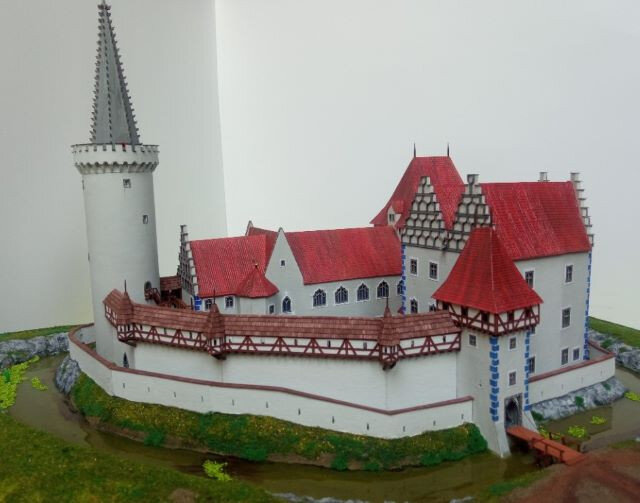 Vodní hrad Bor u Tachova jako model Jana Bednáře