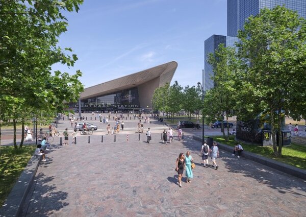 Rotterdam Centraal station – hlavní vlakové nádraží města Rotterdam v Nizozemsku