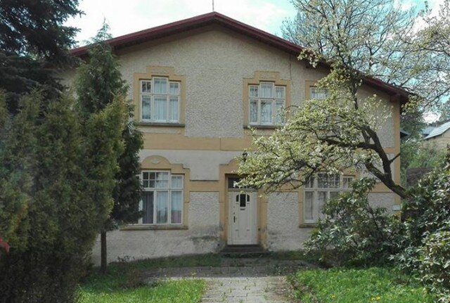 Dům byl navržen podle plánů místního stavitele Ernsta Güntera jako horský hostinec s kinem.