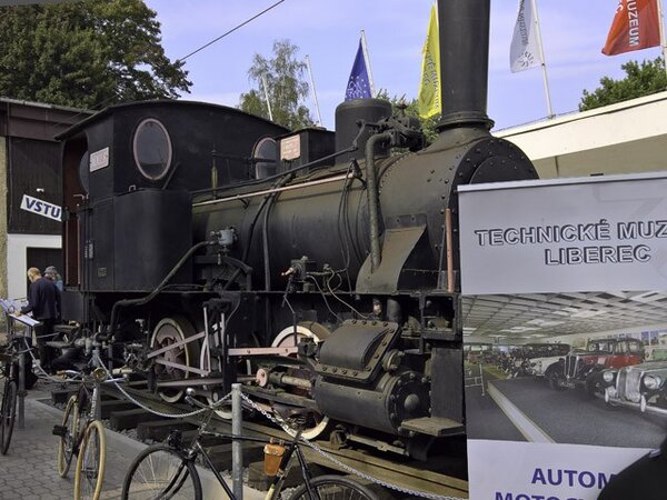 Lokomotiva Adolf z roku 1882 je nyní poutačem Technického Muzea Liberec na Masarykově třídě v Liberci.