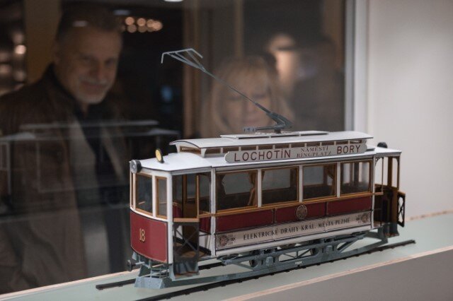 Model první plzeňské tramvaje