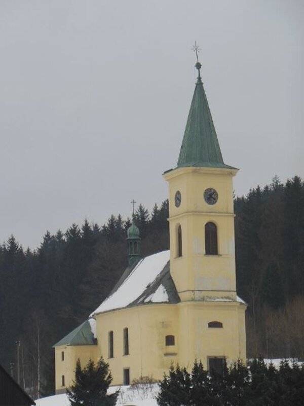 Obnova kostela svatého Františka z Pauly v Albrechticích byla podpořena v roce 2015 z Havarijního programu.