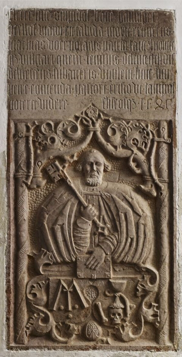 Epitaf Matyáše Tanczla (†1545), kostel sv. Petra a Pavla, Svéráz