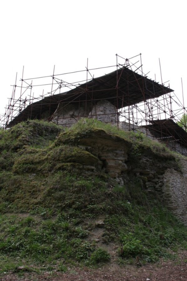 Zastřešená část hradu Vízmburk